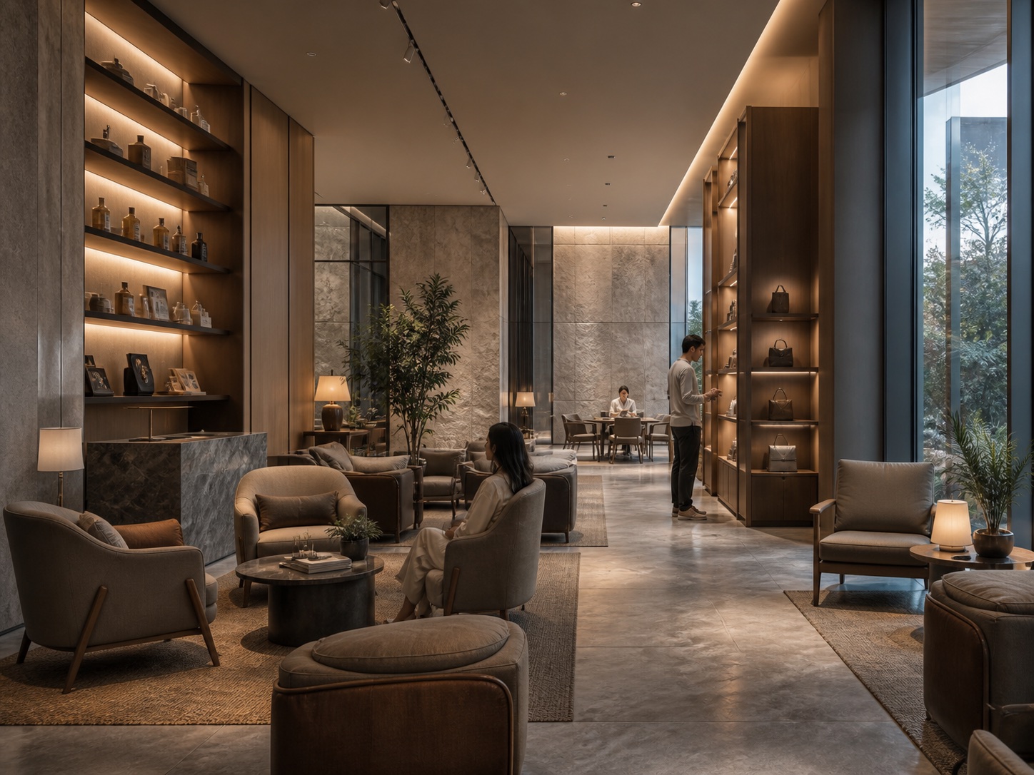 A refined hospitality and retail environment